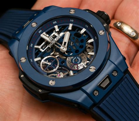 hublot big bang meca-10 ceramic blue 45mm|REVIEW: Hands On With The Hublot Big Bang Meca.